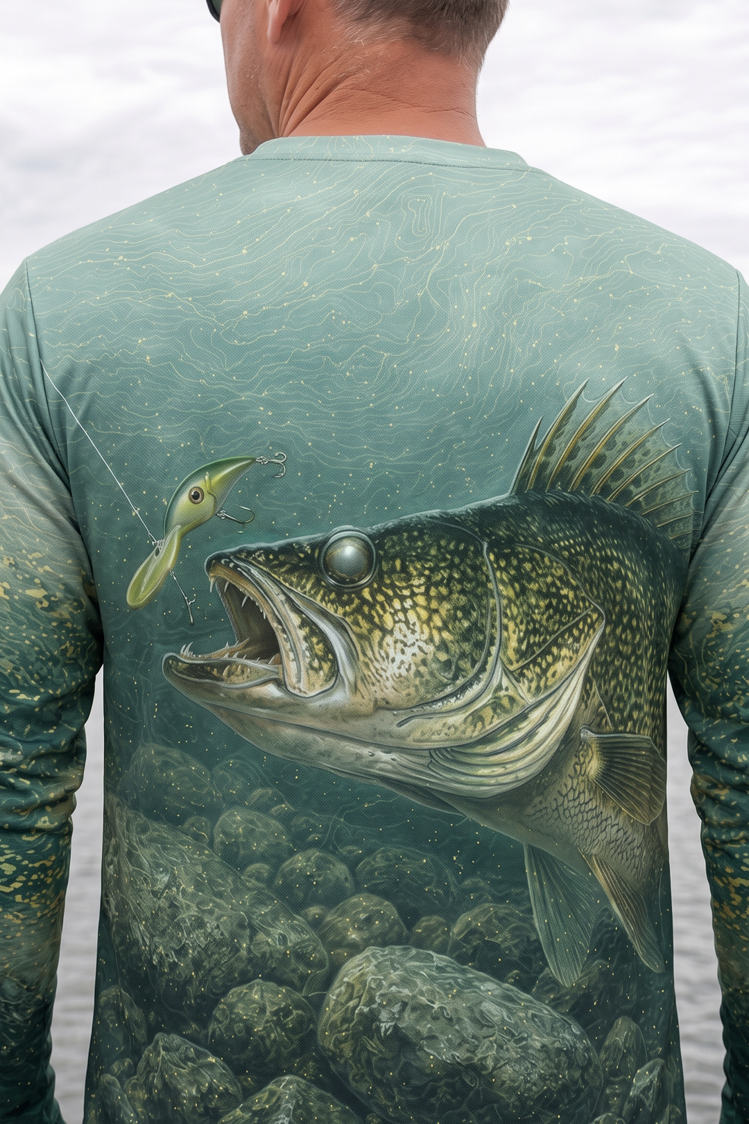 Performance Fishing Long Sleeve - Walleye Mist Reef - AOF164 image 4
