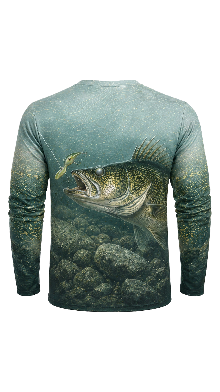 Performance Fishing Long Sleeve - Walleye Mist Reef - AOF164 image 5