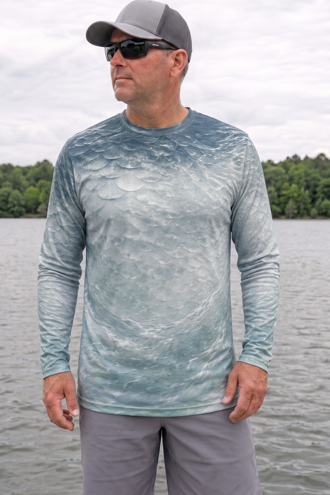 Performance Fishing Long Sleeve - Tarpon Chrome Drift - AOF165 image 3
