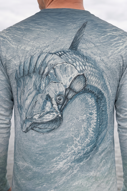 Performance Fishing Long Sleeve - Tarpon Chrome Drift - AOF165 image 4