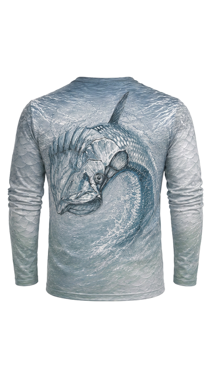 Performance Fishing Long Sleeve - Tarpon Chrome Drift - AOF165 image 5