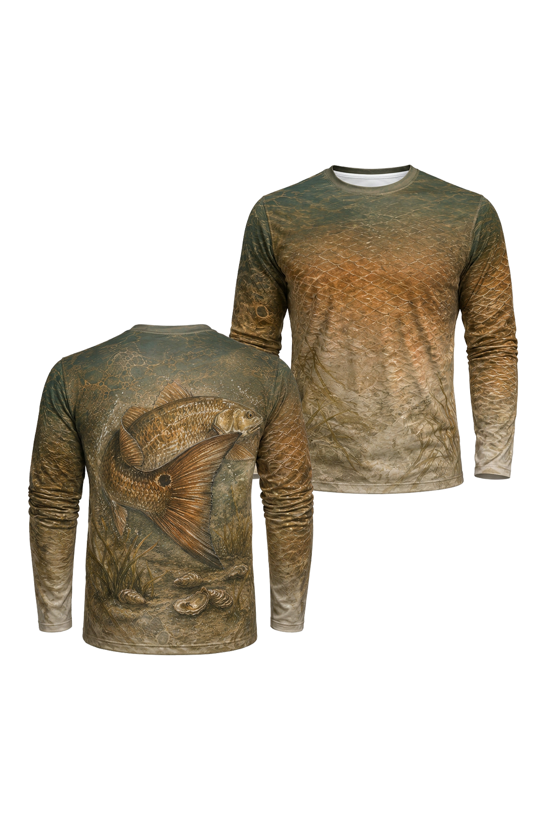 Performance Fishing Long Sleeve - Redfish Marsh Fade - AOF166 image 1
