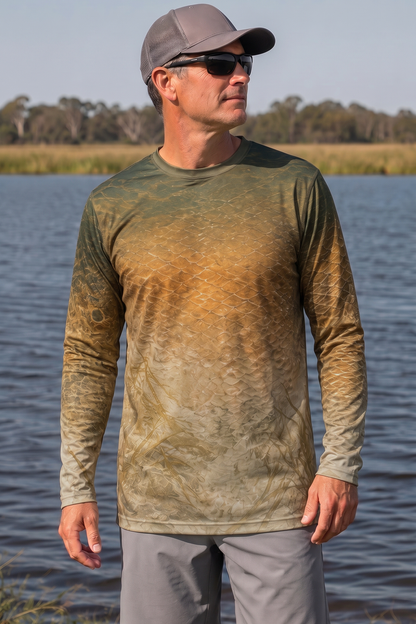 Performance Fishing Long Sleeve - Redfish Marsh Fade - AOF166 image 3
