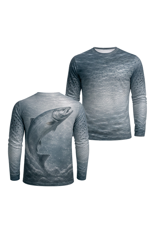 Performance Fishing Long Sleeve - Current Salmon Drift - AOF167 image 1