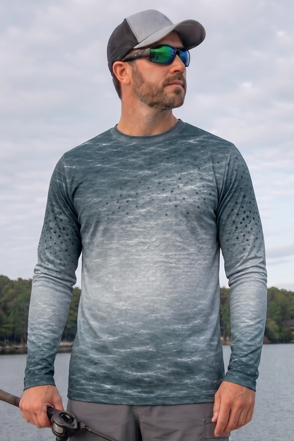 Performance Fishing Long Sleeve - Current Salmon Drift - AOF167 image 3