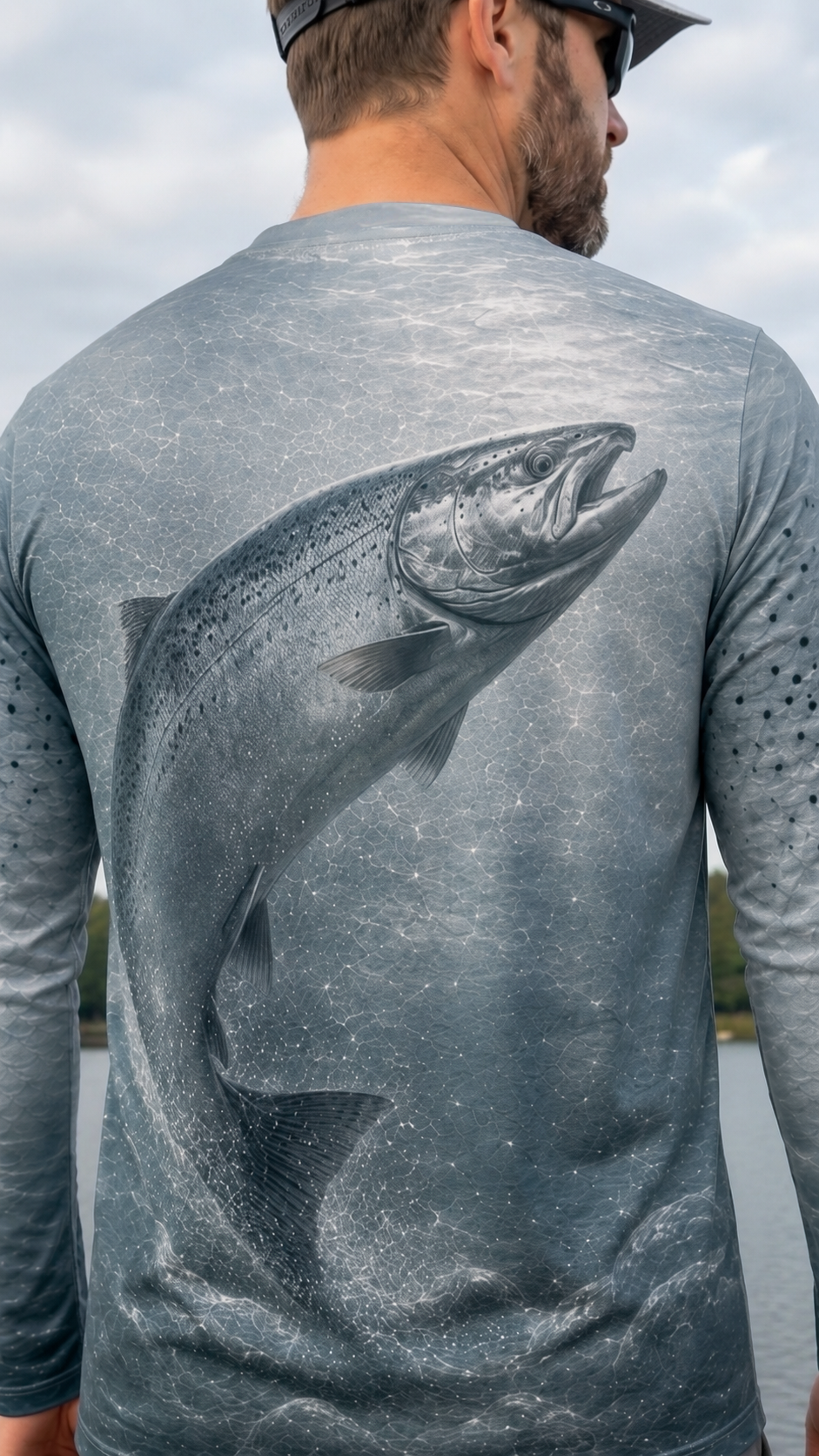 Performance Fishing Long Sleeve - Current Salmon Drift - AOF167 image 4