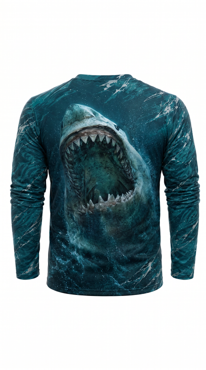 Performance Fishing Long Sleeve - Abyss Surge Shark - AOF172 image 1
