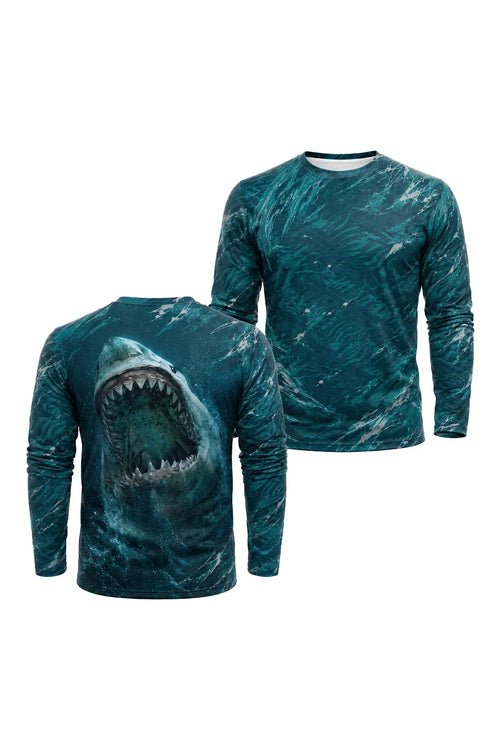 Performance Fishing Long Sleeve - Abyss Surge Shark - AOF172 image 1