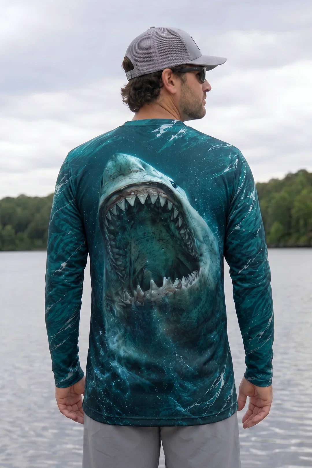 Performance Fishing Long Sleeve - Abyss Surge Shark - AOF172 image 2