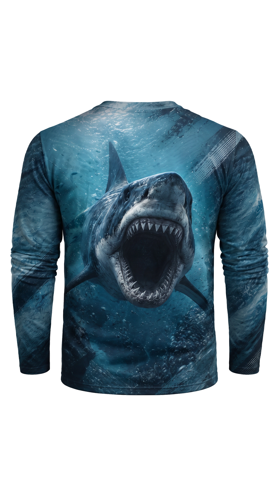 Performance Fishing Long Sleeve - Great White Abyss - AOF175 image 5