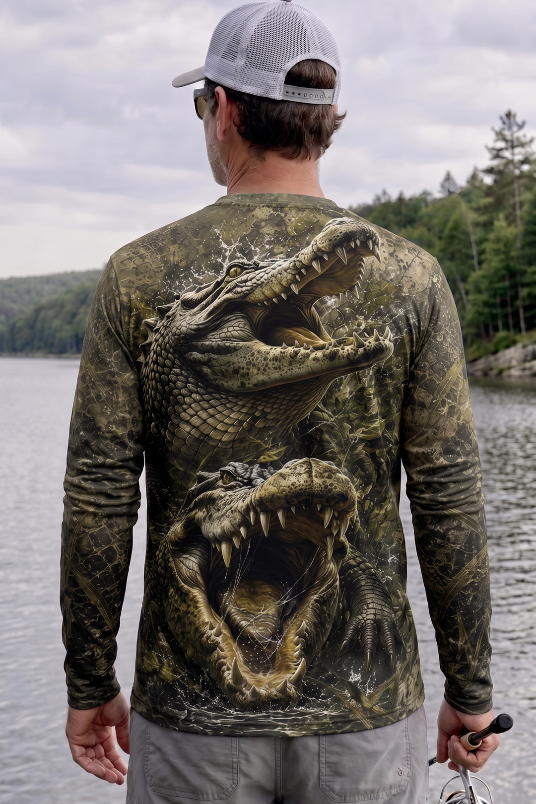 Performance Fishing Long Sleeve - Double Gator Ambush - AOF180 image 2