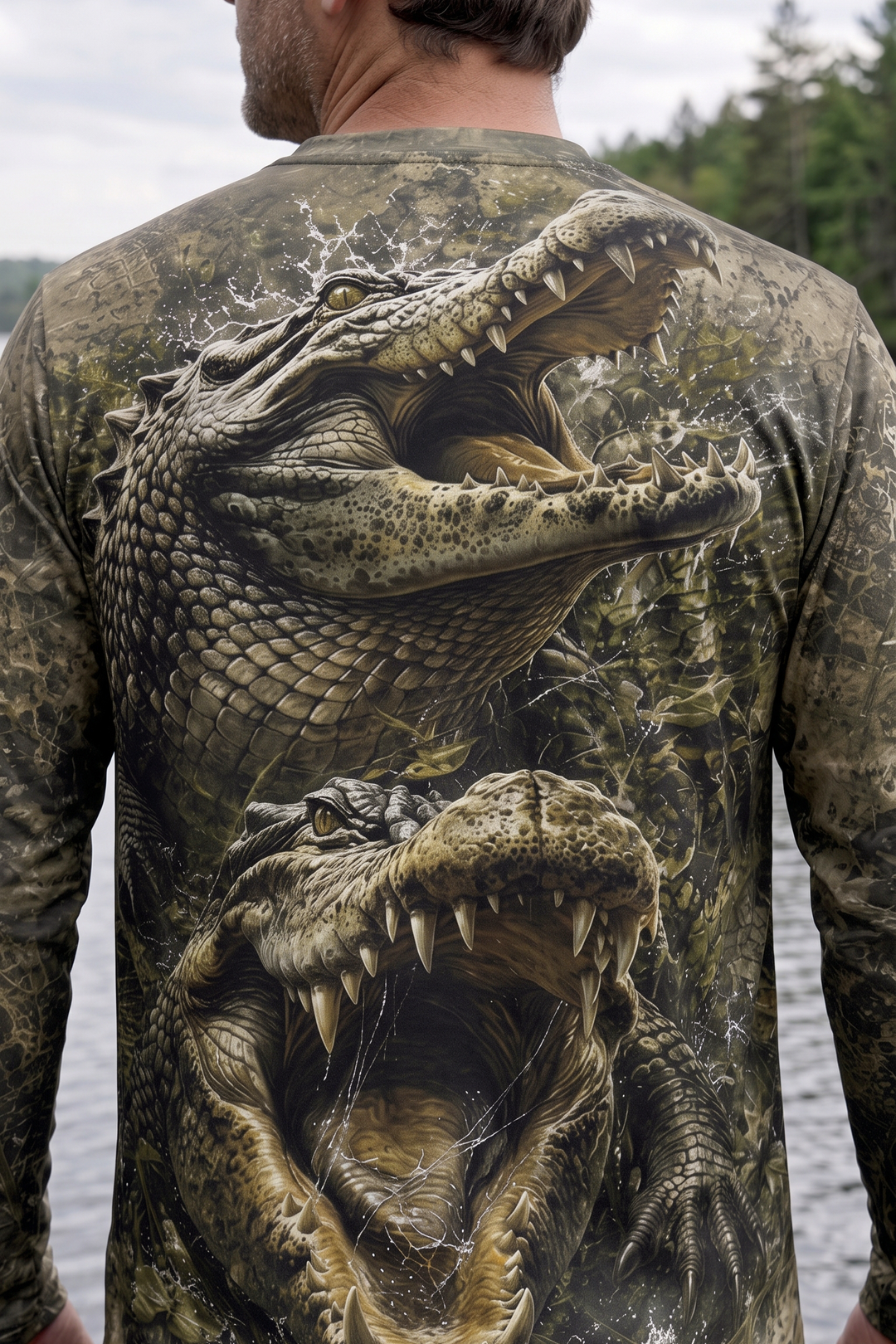 Performance Fishing Long Sleeve - Double Gator Ambush - AOF180 image 4