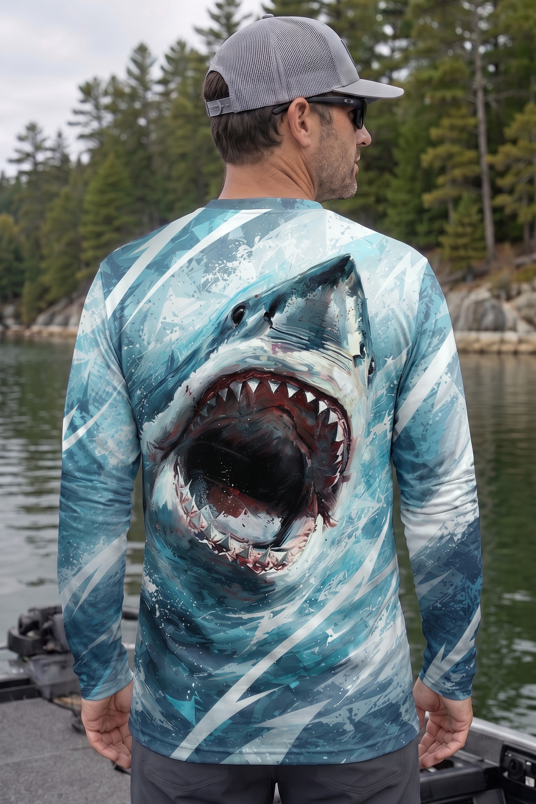 Performance Fishing Long Sleeve - Apex Shark Surge - AOF181 image 2