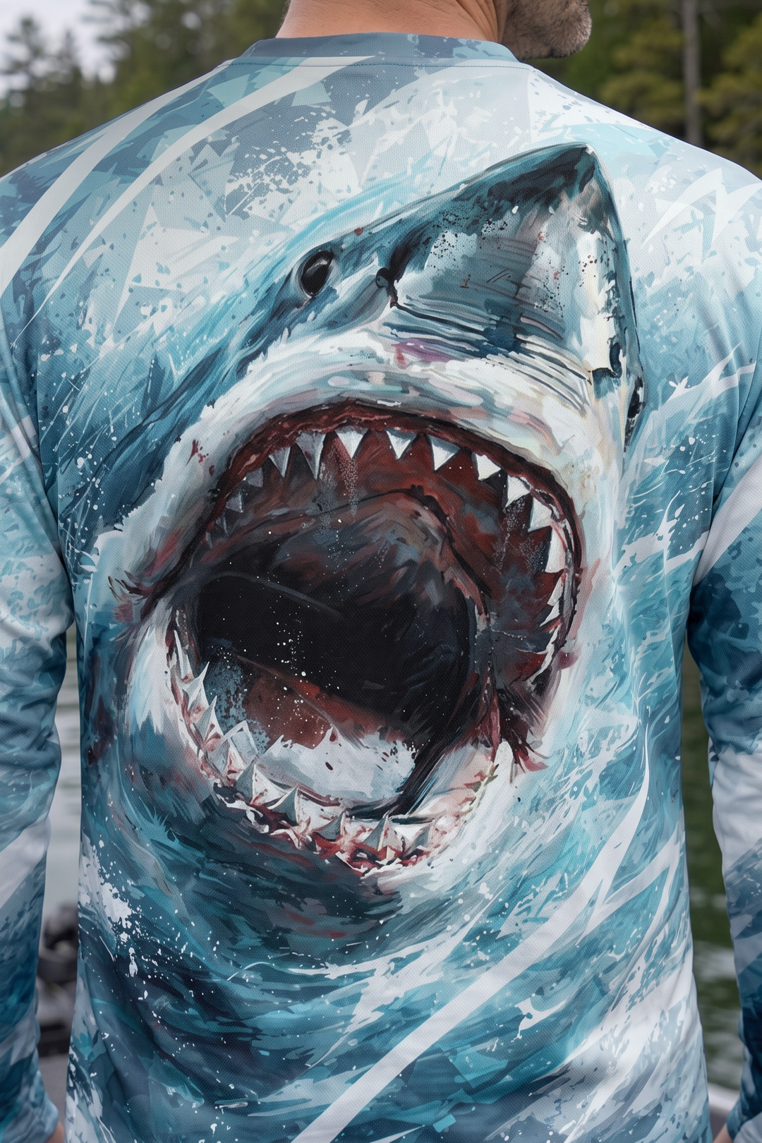 Performance Fishing Long Sleeve - Apex Shark Surge - AOF181 image 4