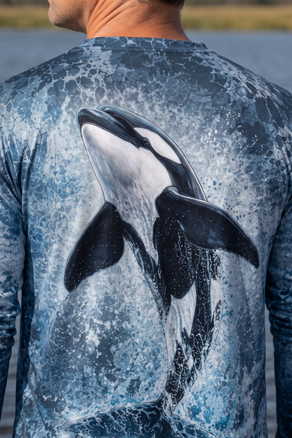 Performance Fishing Long Sleeve - Ink Tide Orca - AOF182 image 4