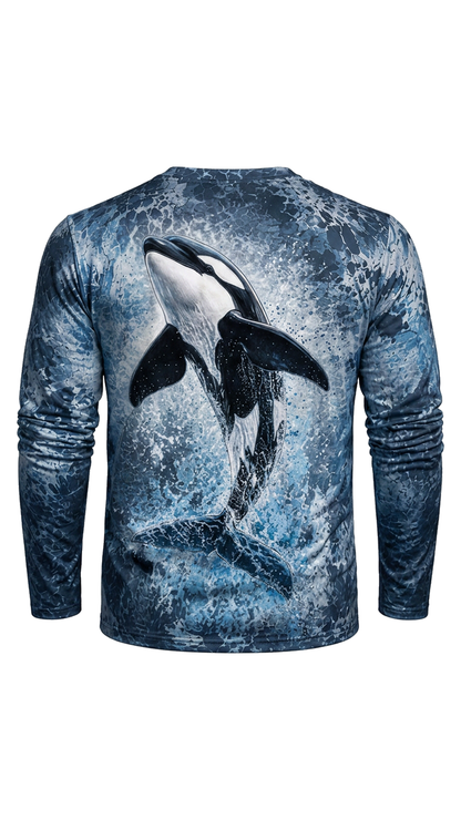 Performance Fishing Long Sleeve - Ink Tide Orca - AOF182 image 5
