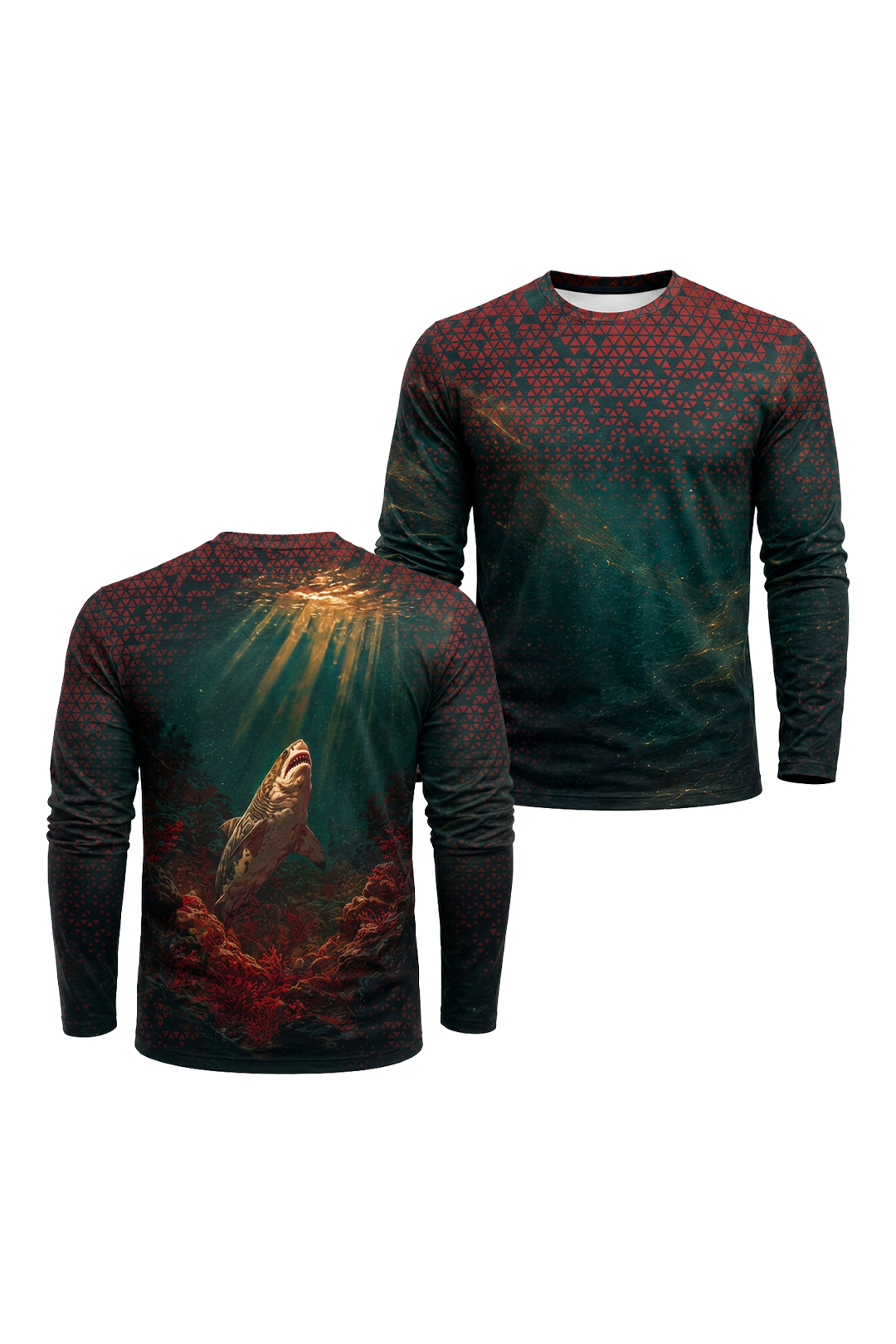 Performance Fishing Long Sleeve - Abyss Shark Rise - AOF183 image 1
