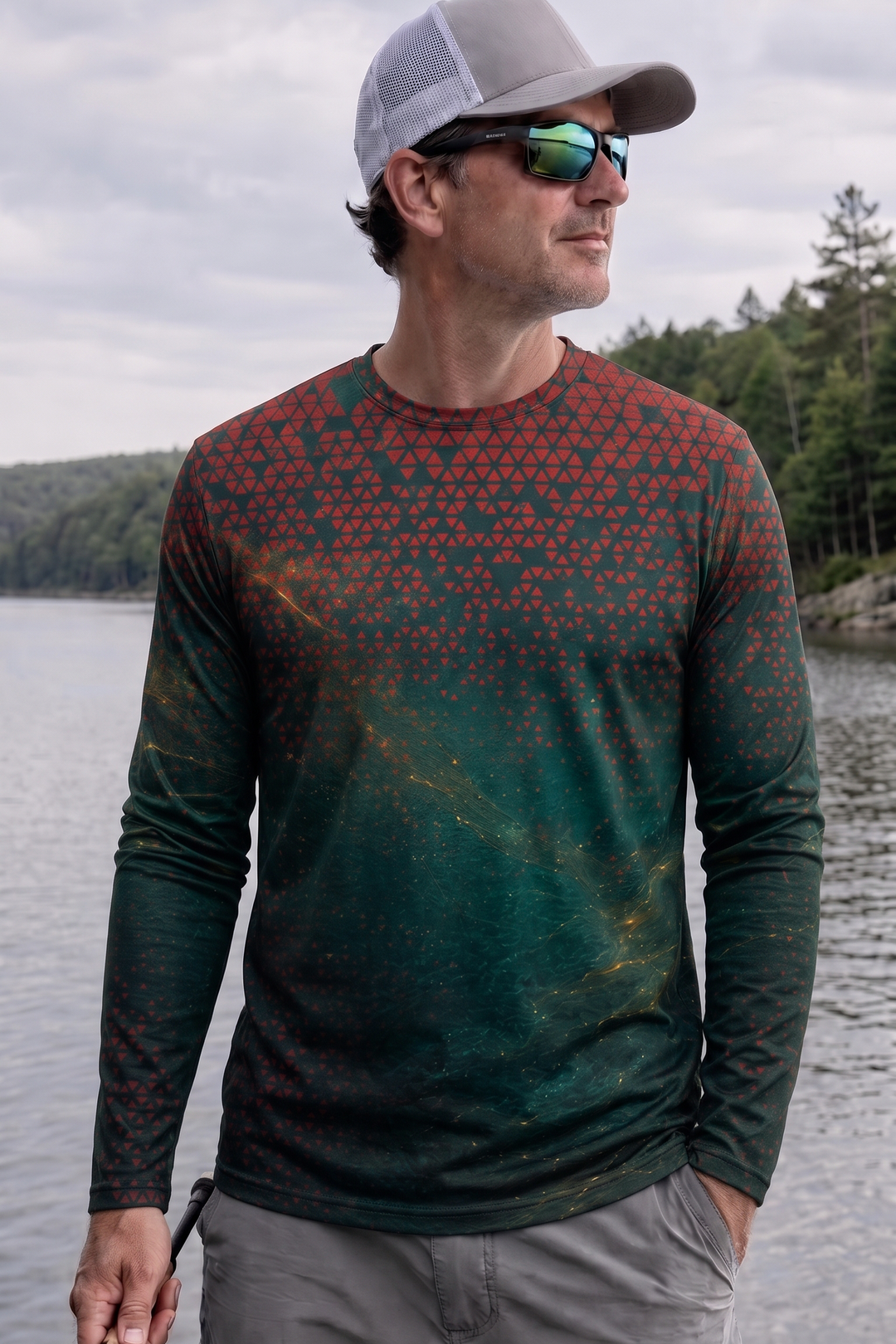 Performance Fishing Long Sleeve - Abyss Shark Rise - AOF183 image 3
