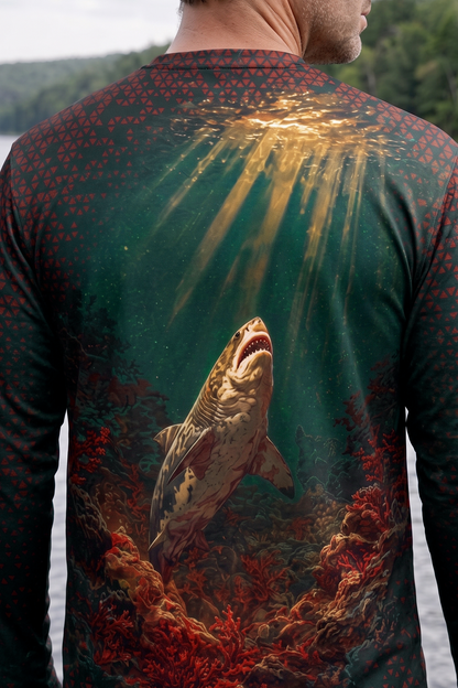 Performance Fishing Long Sleeve - Abyss Shark Rise - AOF183 image 4