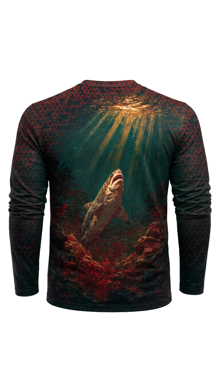 Performance Fishing Long Sleeve - Abyss Shark Rise - AOF183 image 5