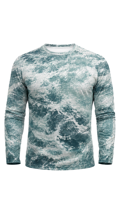 Performance Fishing Long Sleeve - Orca Wave Surge - AOF184 image 6