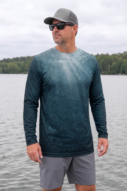 Performance Fishing Long Sleeve - Orca Midnight Current - AOF186 image 3