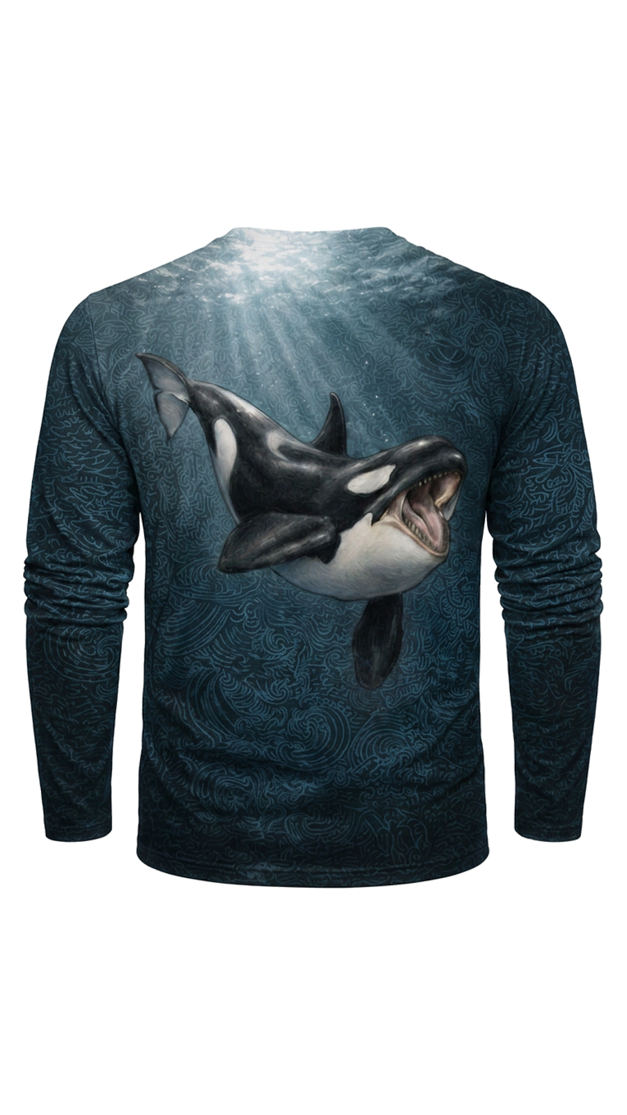 Performance Fishing Long Sleeve - Orca Midnight Current - AOF186 image 5