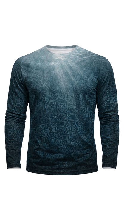 Performance Fishing Long Sleeve - Orca Midnight Current - AOF186 image 6