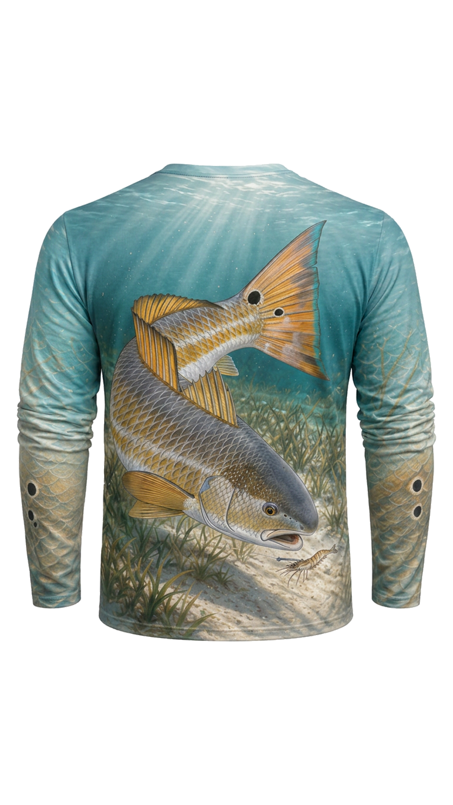 Performance Fishing Long Sleeve - Seagrass Redfish - AOF187 image 5