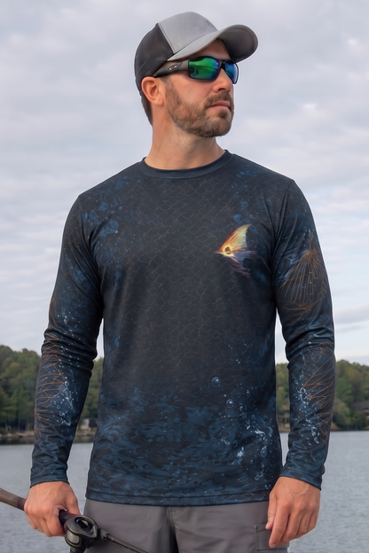 Performance Fishing Long Sleeve - Midnight Redfish - AOF188 image 3