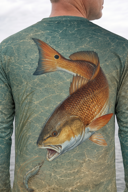 Performance Fishing Long Sleeve - Red Drum Drift - AOF189 image 4