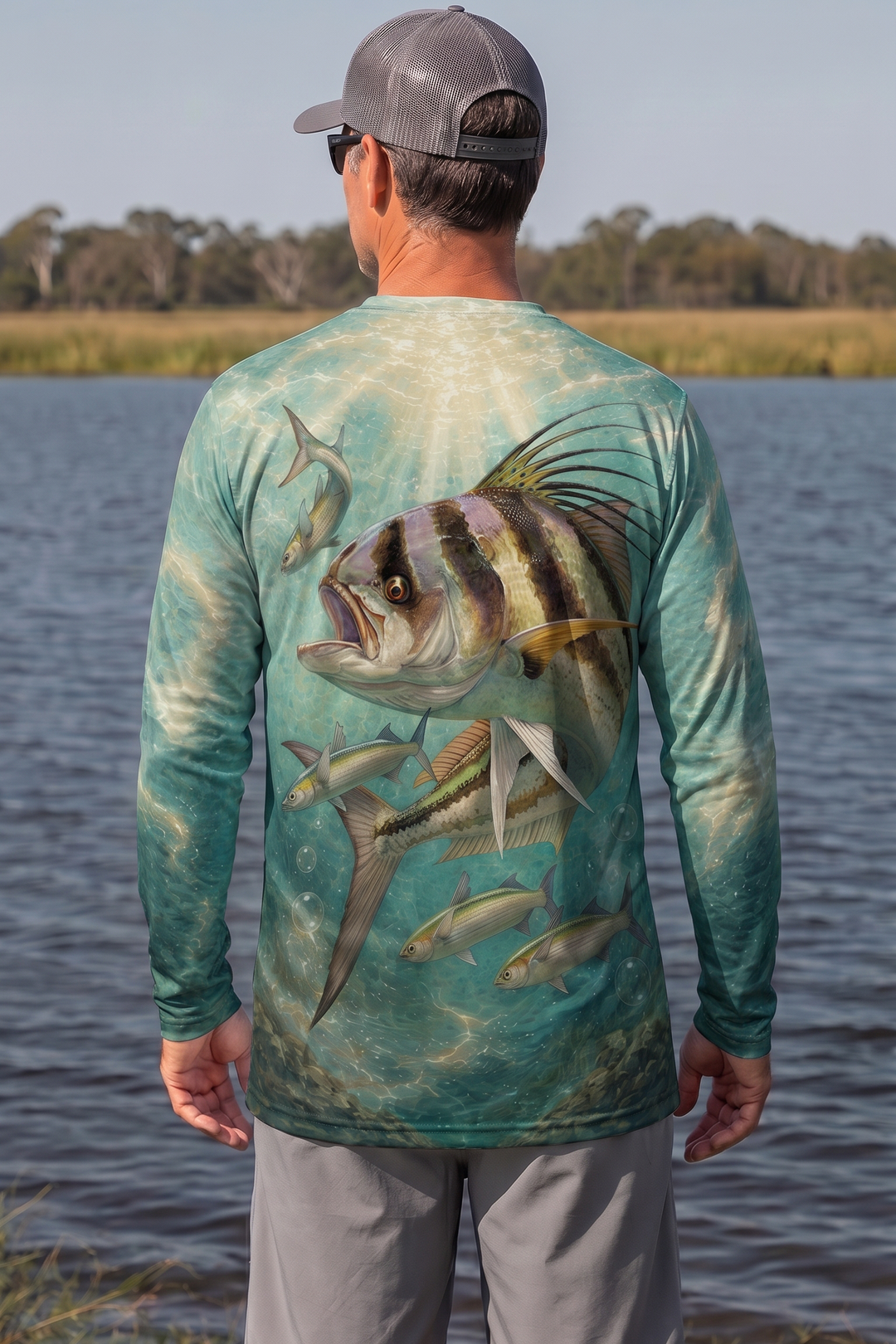 Performance Fishing Long Sleeve - Crestwater Rooster - AOF192 image 2