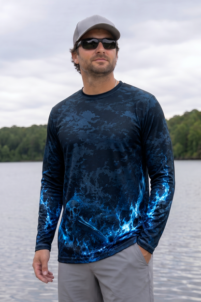 Performance Fishing Long Sleeve - Great White, Dread of the Deep - AOF195 image 3