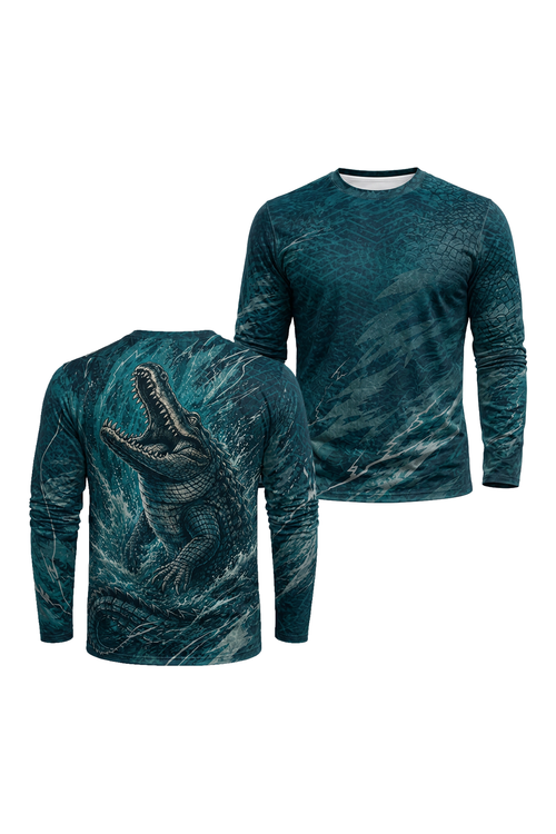 Performance Fishing Long Sleeve - Alligator, Tyrant of the Swamp - AOF196 image 1
