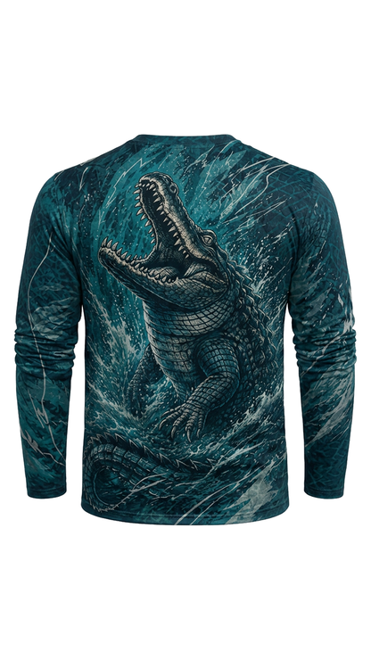 Performance Fishing Long Sleeve - Alligator, Tyrant of the Swamp - AOF196 image 5