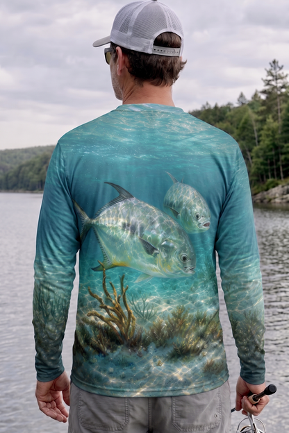 Performance Fishing Long Sleeve - Permit, Twin Shadows of the Shallows - AOF198 image 2