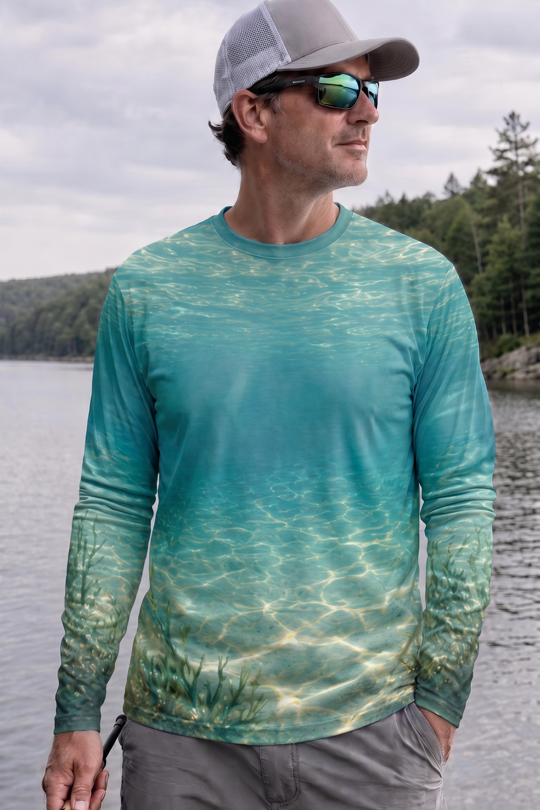 Performance Fishing Long Sleeve - Permit, Twin Shadows of the Shallows - AOF198 image 3