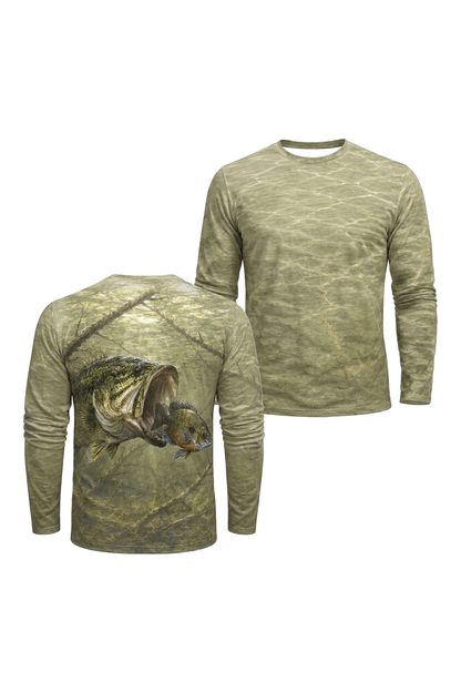 Performance Fishing Long Sleeve - Shallow Strike Bass - TBT241 image 1