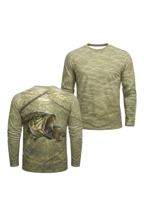 Performance Fishing Long Sleeve - Shallow Strike Bass - TBT241