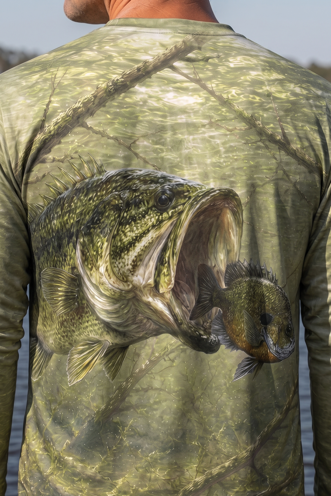 Performance Fishing Long Sleeve - Shallow Strike Bass - TBT241 image 4