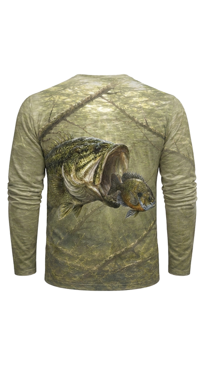 Performance Fishing Long Sleeve - Shallow Strike Bass - TBT241 image 5