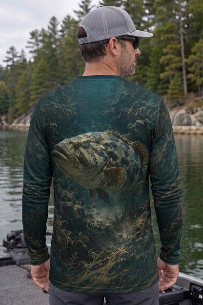Performance Fishing Long Sleeve - Grouperrrrr - AOF200 image 2