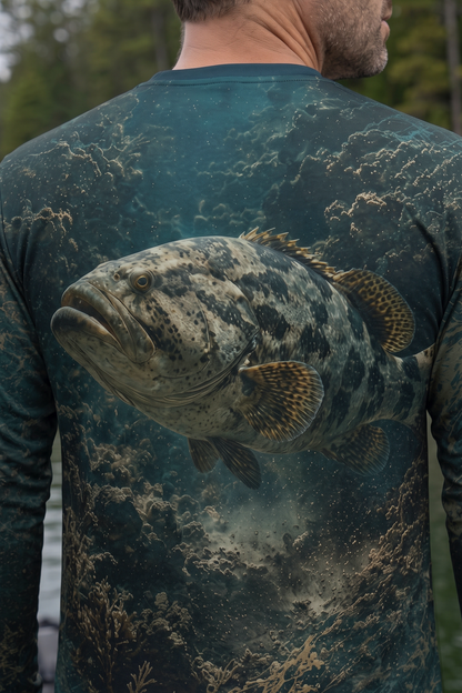 Performance Fishing Long Sleeve - Grouperrrrr - AOF200 image 4