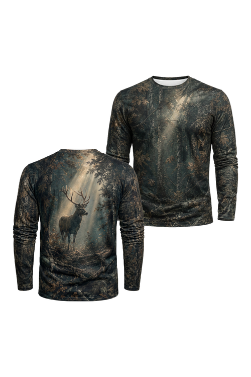 Performance Fishing Long Sleeve - Shadowwood Whitetail- AOF201 image 1