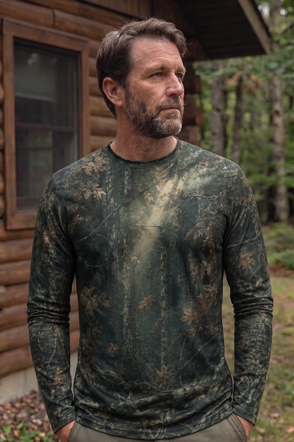 Performance Fishing Long Sleeve - Shadowwood Whitetail- AOF201 image 3