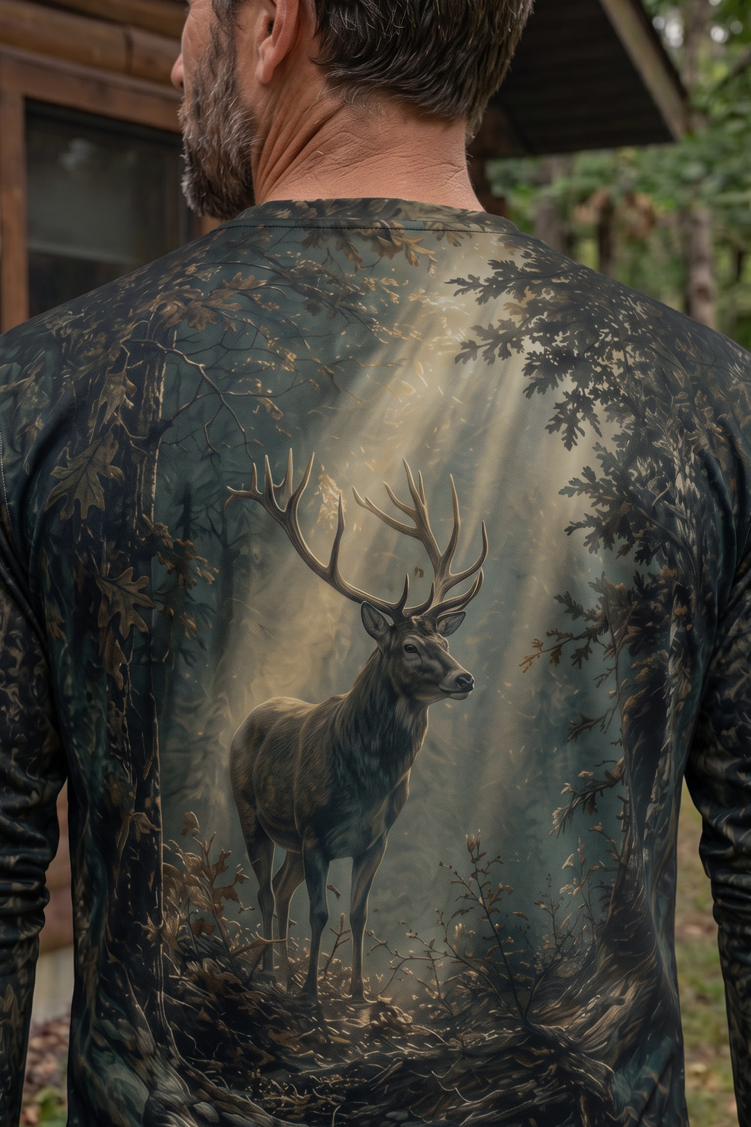 Performance Fishing Long Sleeve - Shadowwood Whitetail- AOF201 image 4