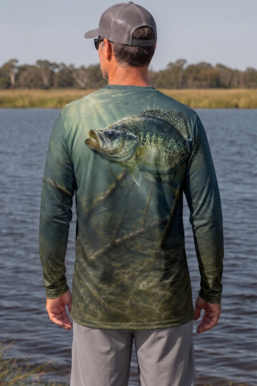 Performance Fishing Long Sleeve - Sunlit Bayou Crappie - TBT244 image 2