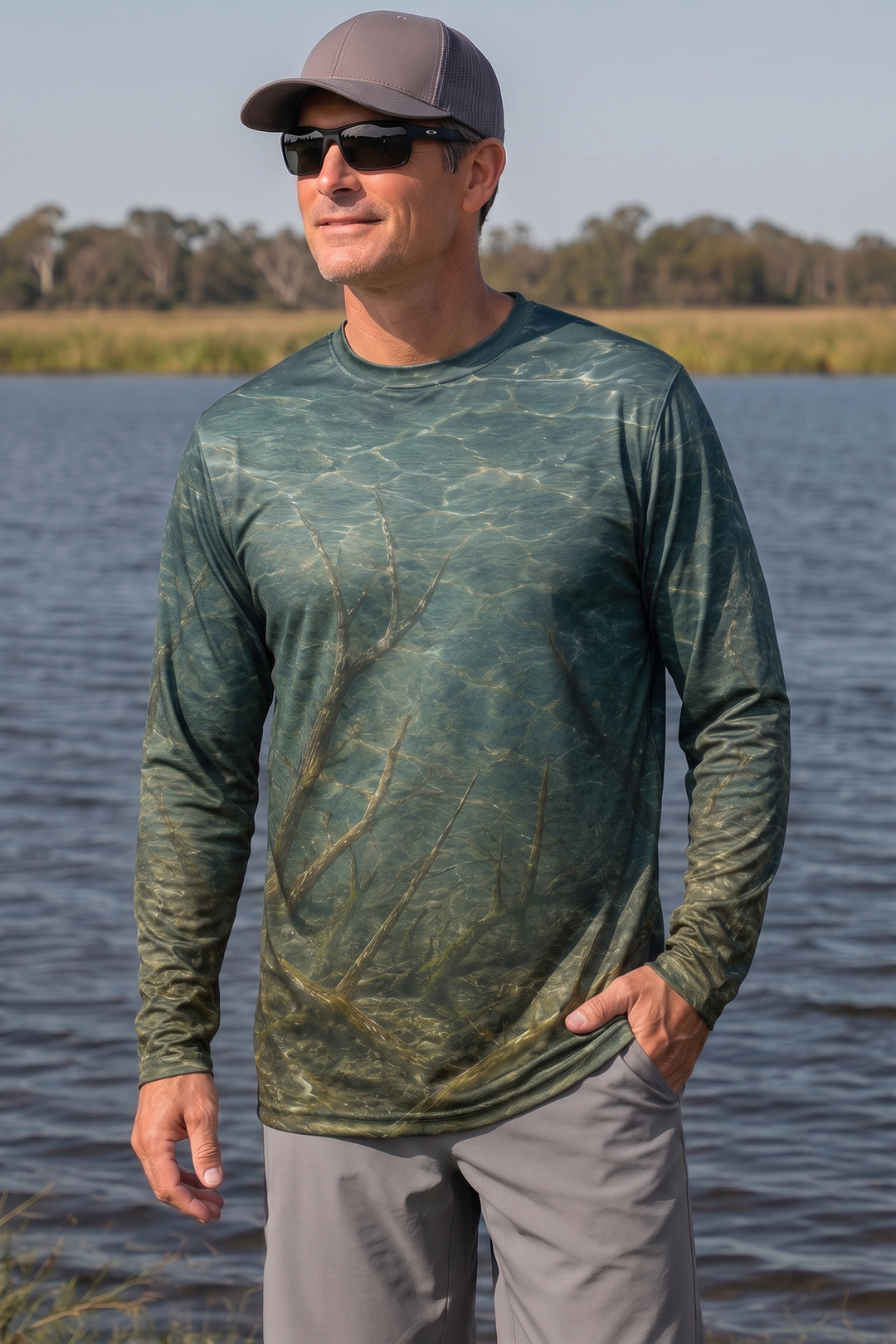 Performance Fishing Long Sleeve - Sunlit Bayou Crappie - TBT244 image 3