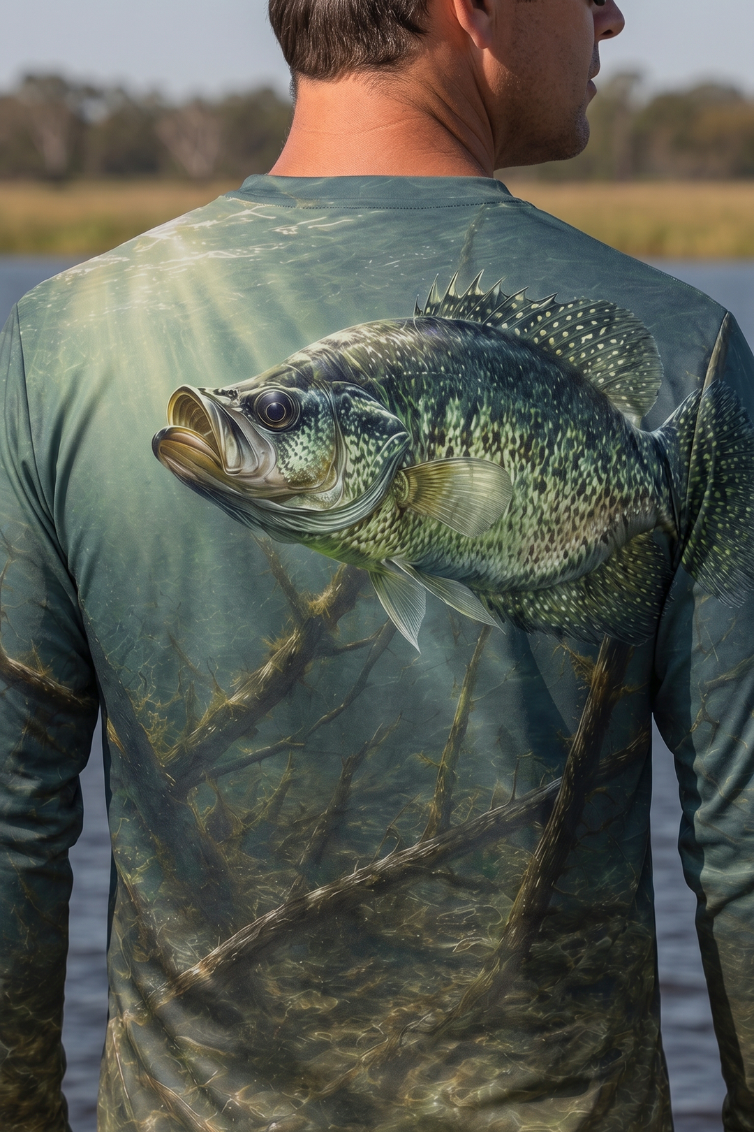 Performance Fishing Long Sleeve - Sunlit Bayou Crappie - TBT244 image 4