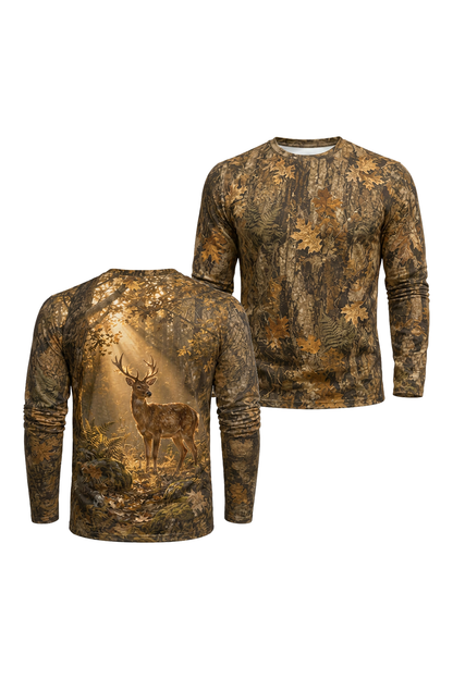 Performance Fishing Long Sleeve - Golden Forest Buck- AOF202 image 1